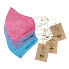 Hemp Face Mask - Light Blue Hemp Face Mask - Light Blue