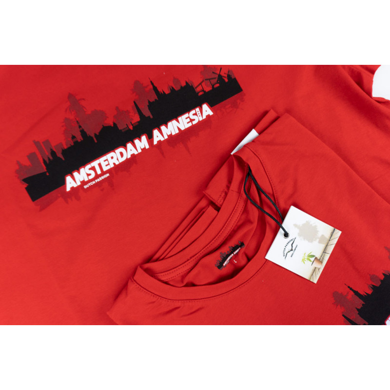Camiseta roja Amsterdam Amnesia Camiseta roja Amsterdam Amnesia