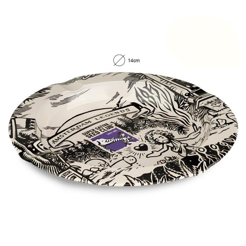 Super Sativa Club - Posacenere (diametro 14cm) Super Sativa Club - Posacenere (diametro 14cm)