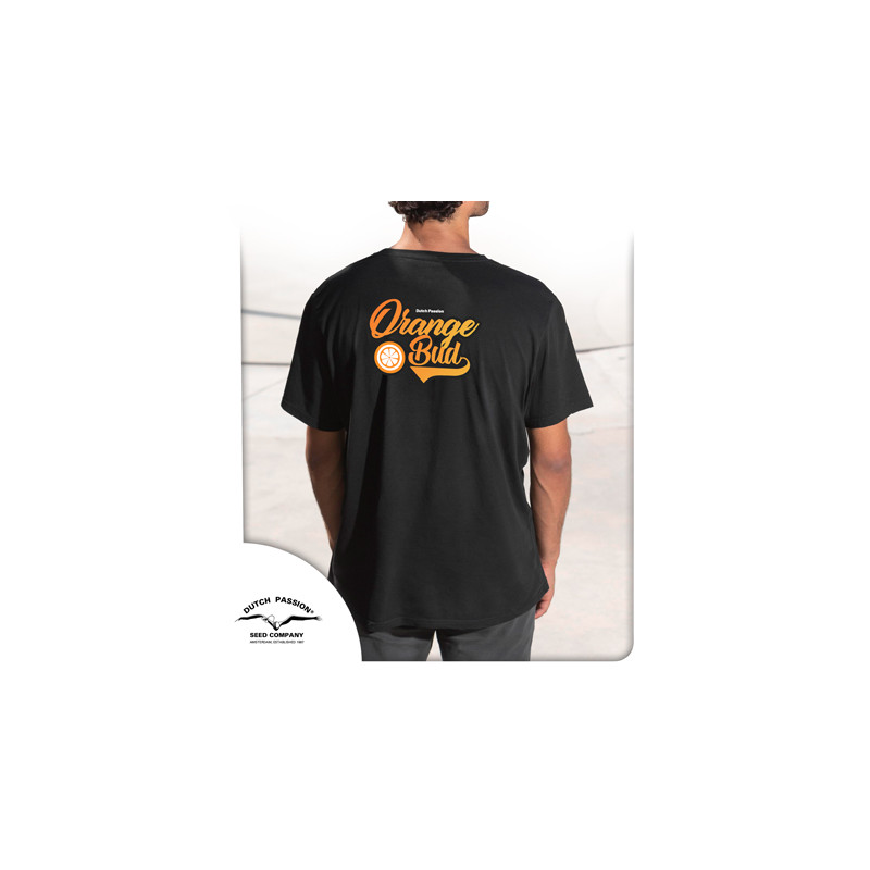 Camiseta negra Orange Bud