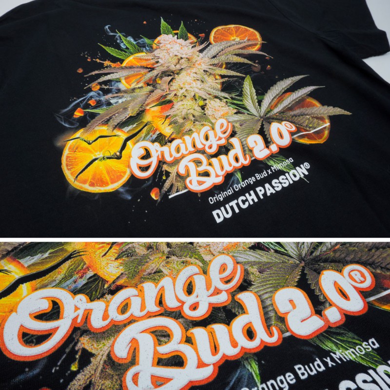 T-shirt Orange Bud 2.0 di Sericraft | Dutch Passion T-shirt Orange Bud 2.0 di Sericraft | Dutch Passion