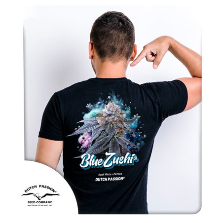 T-shirt Blue Zushi blu di Sericraft | Dutch Passion