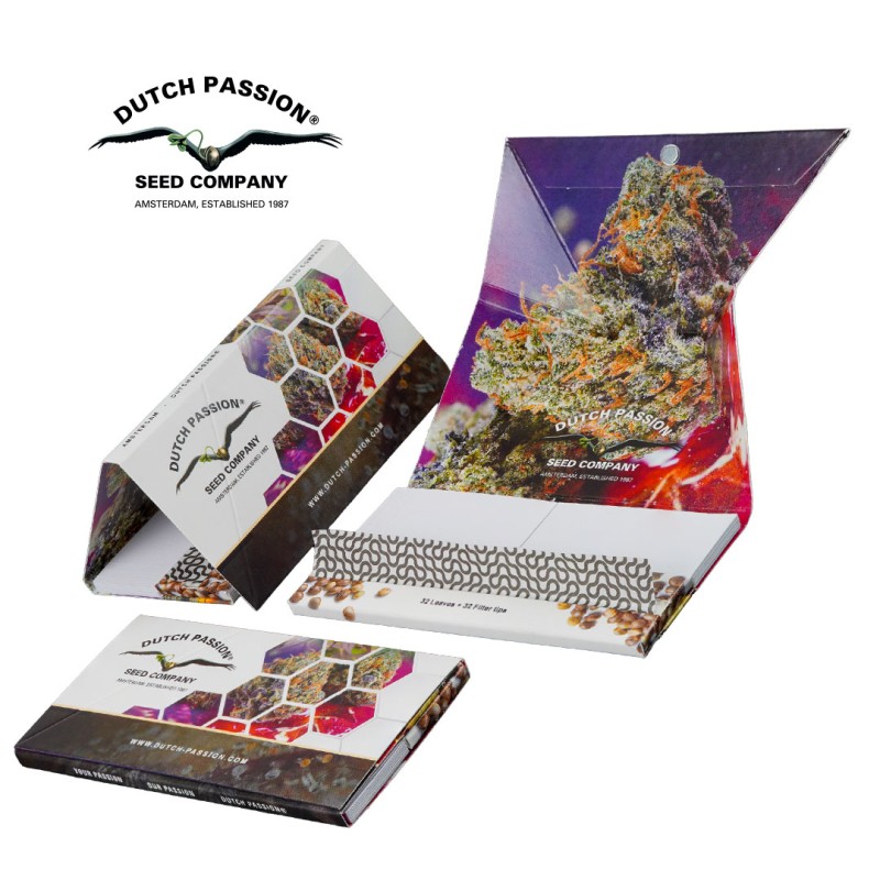 20-pack box of Dutch Passion King Size Slim Rolling Papers
