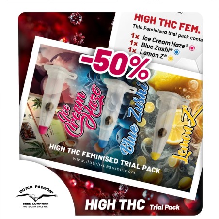Acquistate il trial pack dei semi di cannabis femminizzati con un contenuto di THC elevato | Dutch Passion Acquistate il trial pack dei semi di cannabis femminizzati con un contenuto di THC elevato | Dutch Passion