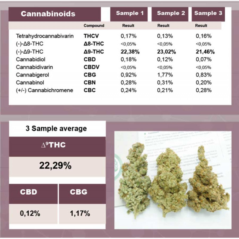 C-Vibez independent cannabinoid lab-test results