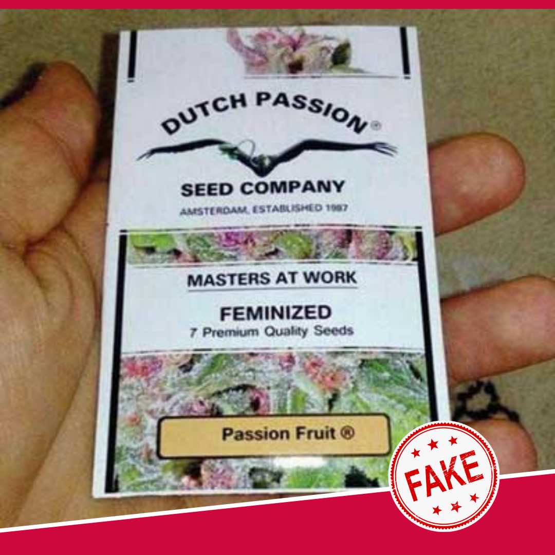 Fake Dutch Passion cannabis seeds packaging 4