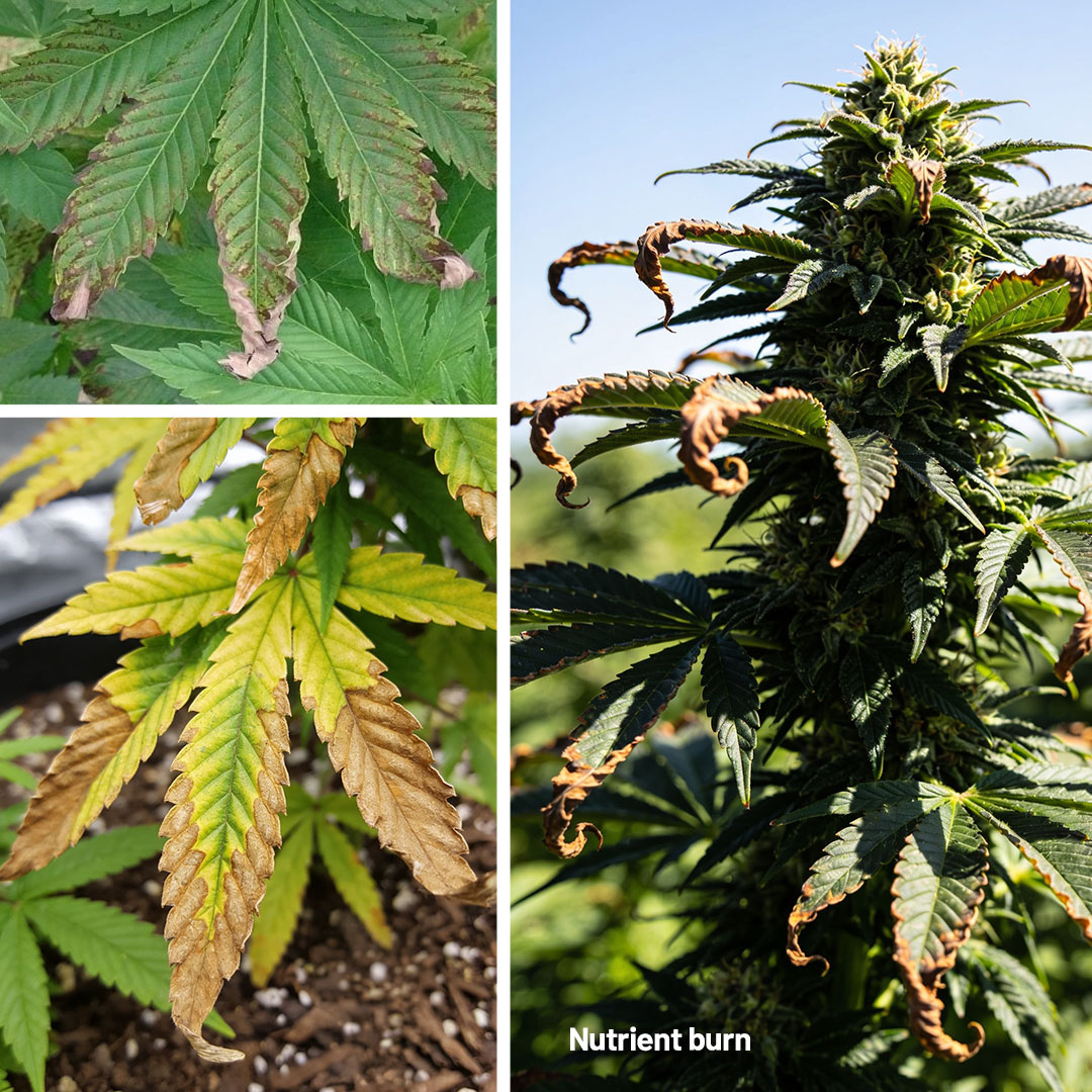 nutrient burn on cannabis plants vs magnesium