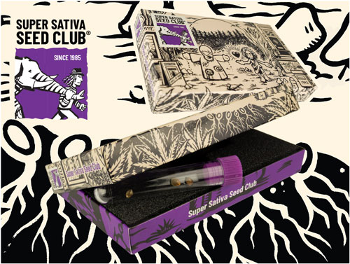 Super Sativa Seed Club Packaging