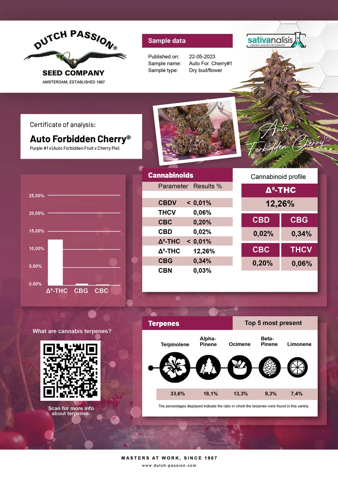 Auto Forbidden Cherry independent lab-test analysis