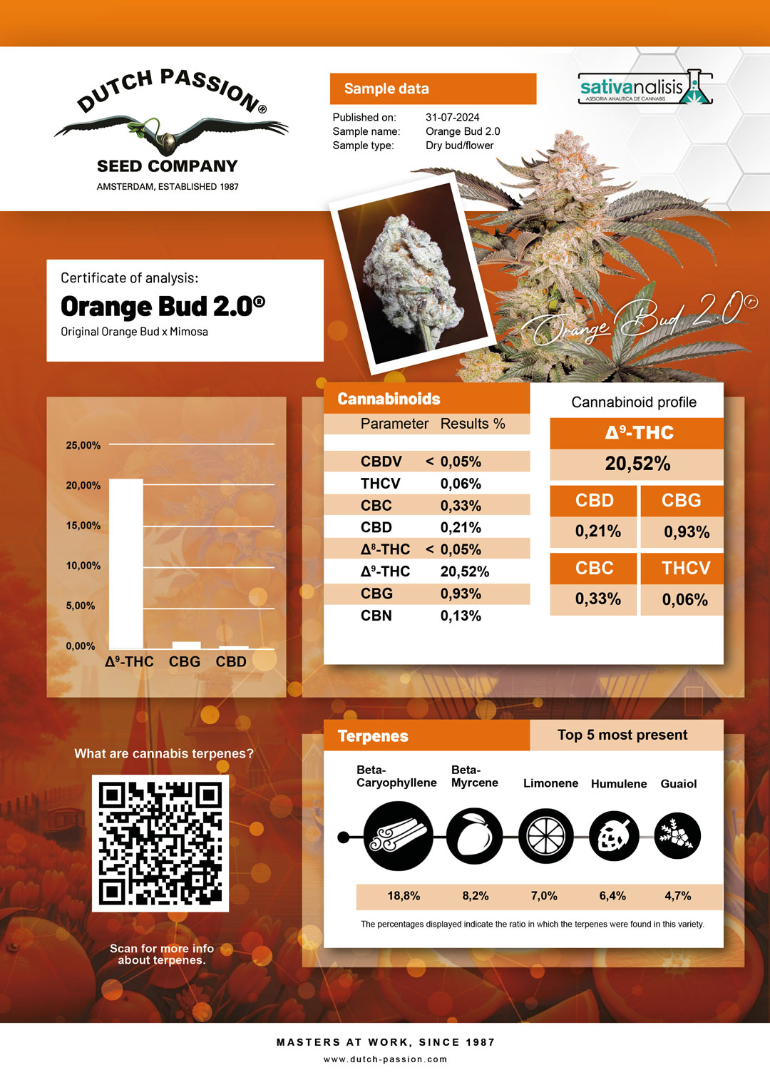 Ornage Bud 20 lab result