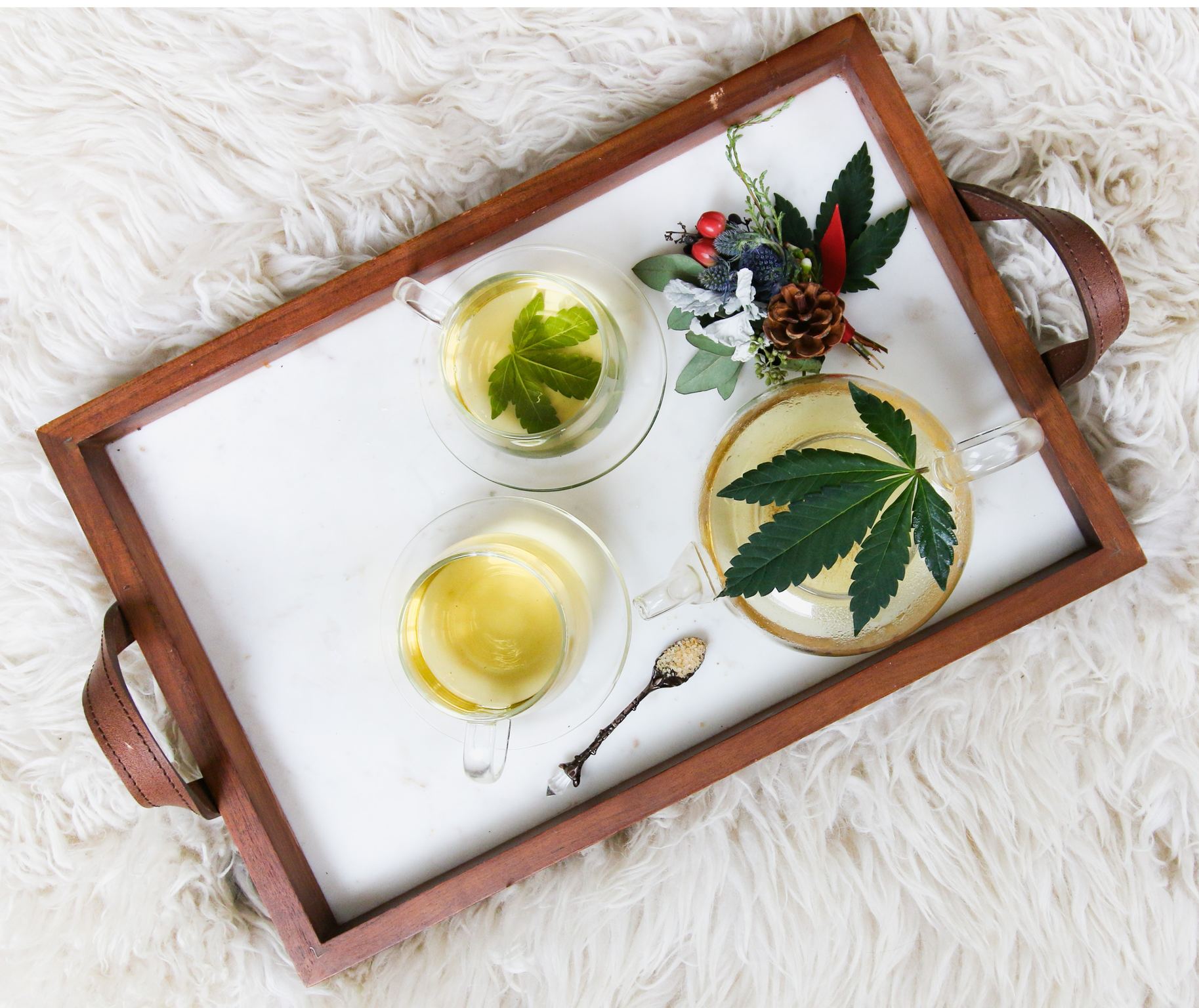 Terpinolele terpenes occur in tea tree and cannabis