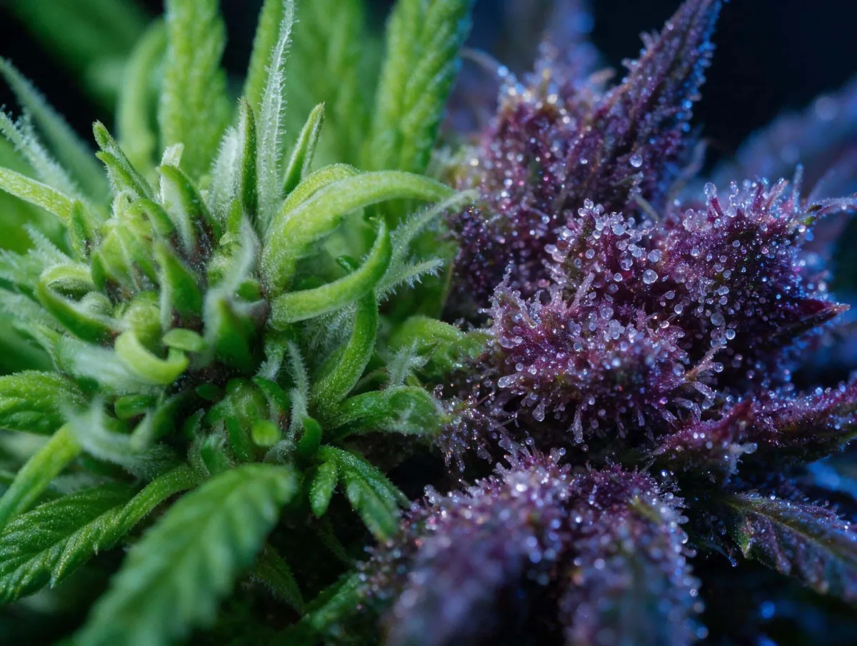 Chlorophyll levels to dominant anthocyanin pigments
