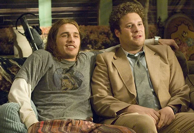 Pineapple Express, the 2 cannabis loving buddies Seth Rogan and James Franco