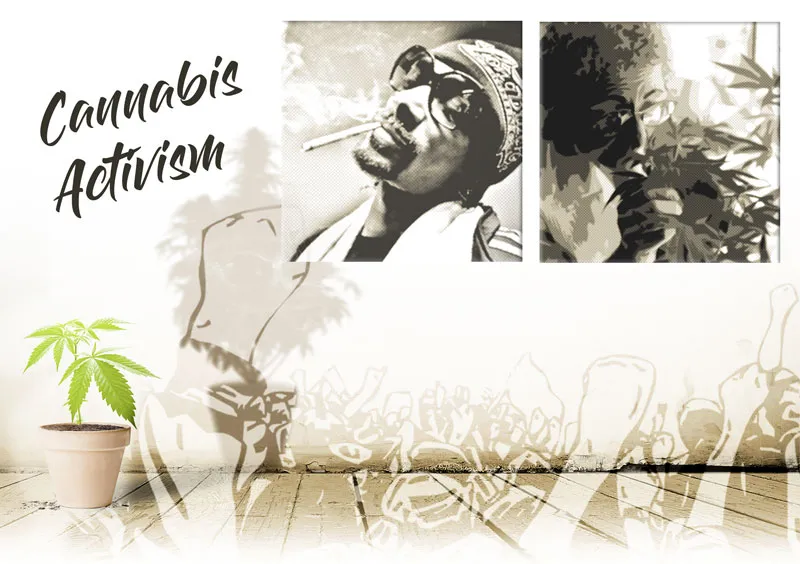 Militants en faveur du cannabis