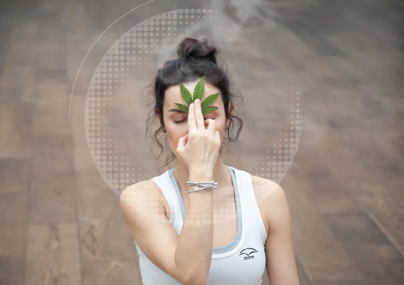 Cannabis und Yoga. Verbesserung des Cannabis-Highs mit Yoga