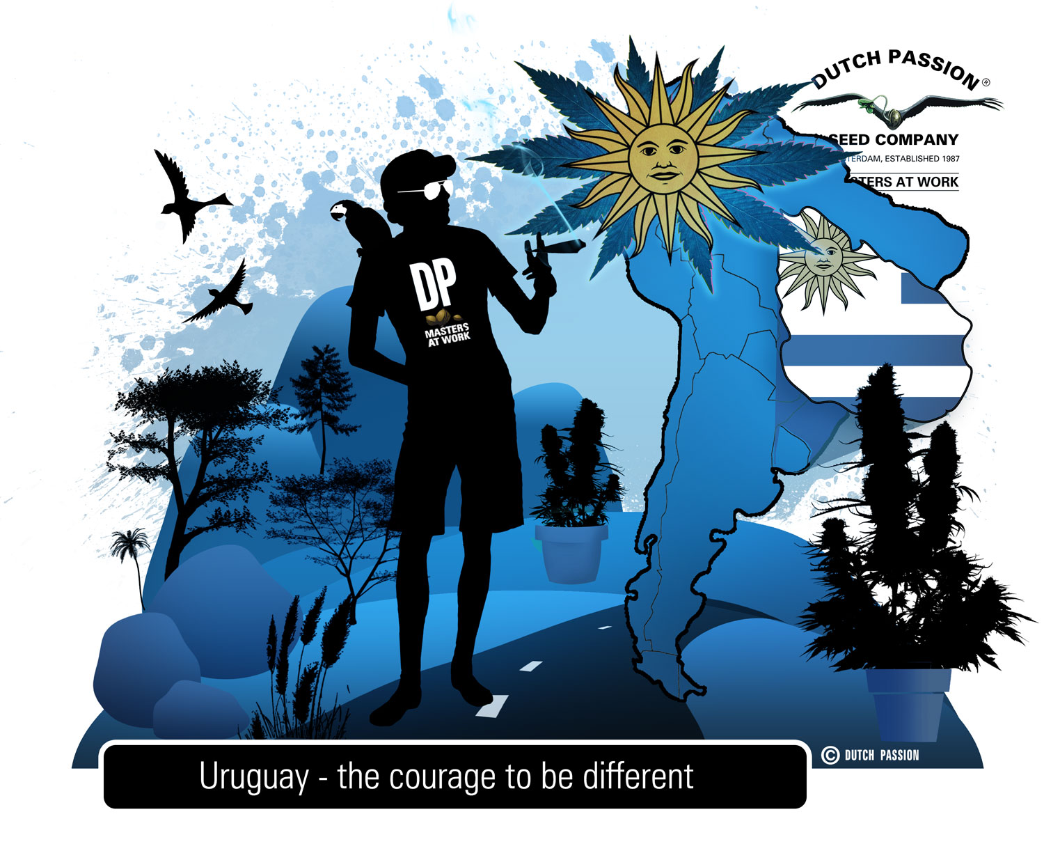 Uruguay.  The worldwide legalization of cannabis begins